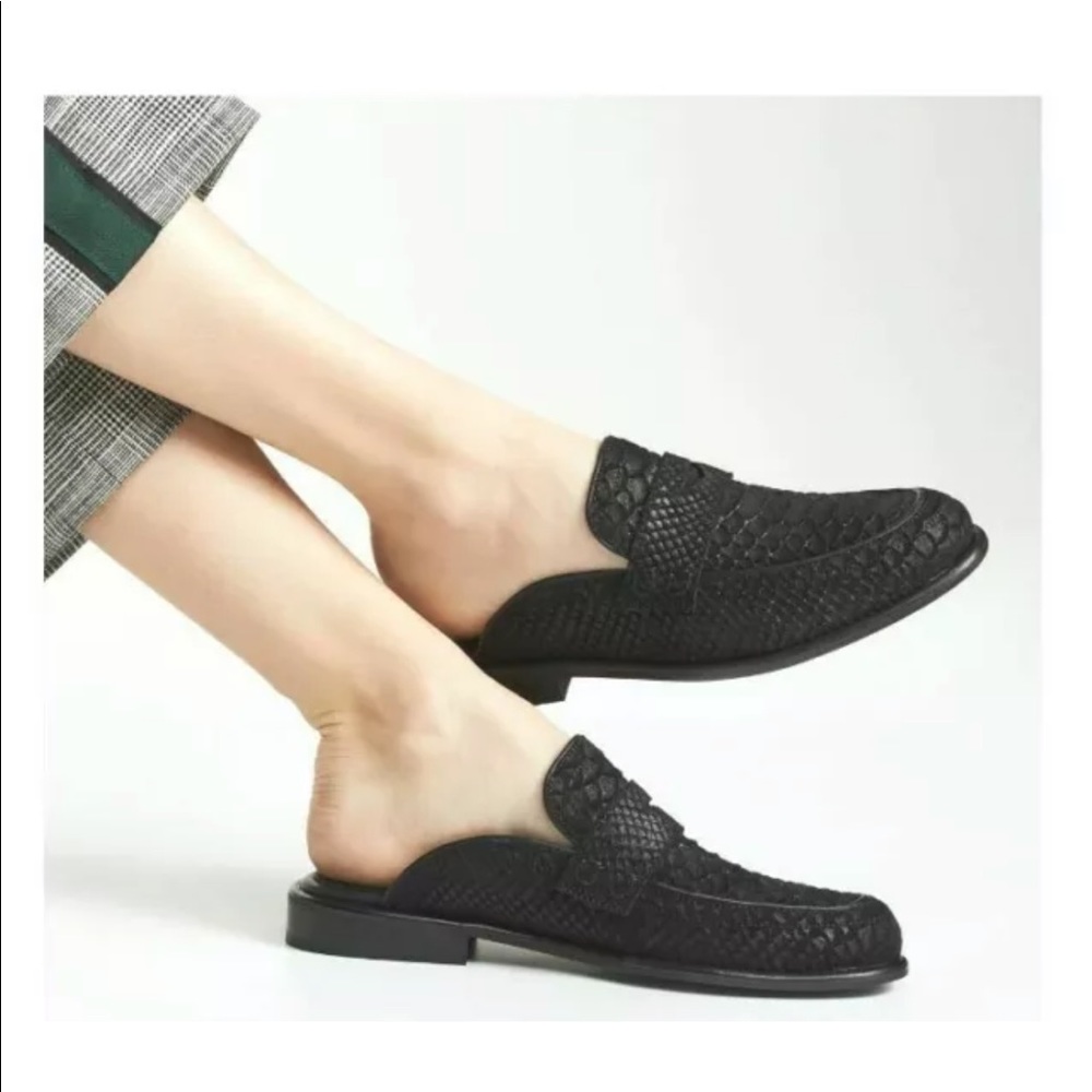 Free People Black Loafers 9.5 40 NIB